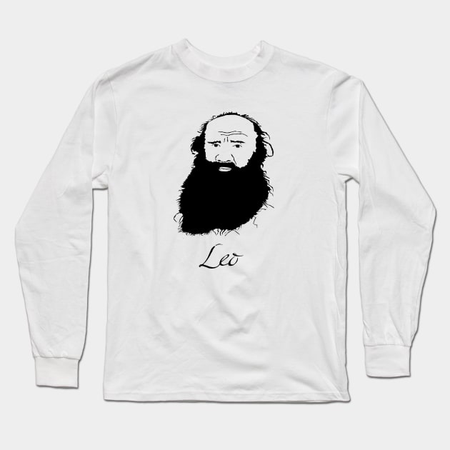 Leo Tolstoy Long Sleeve T-Shirt by PoetandChef